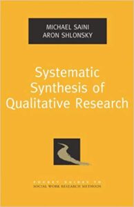 Book cover of "Systematic Synthesis of Qualitative Research"