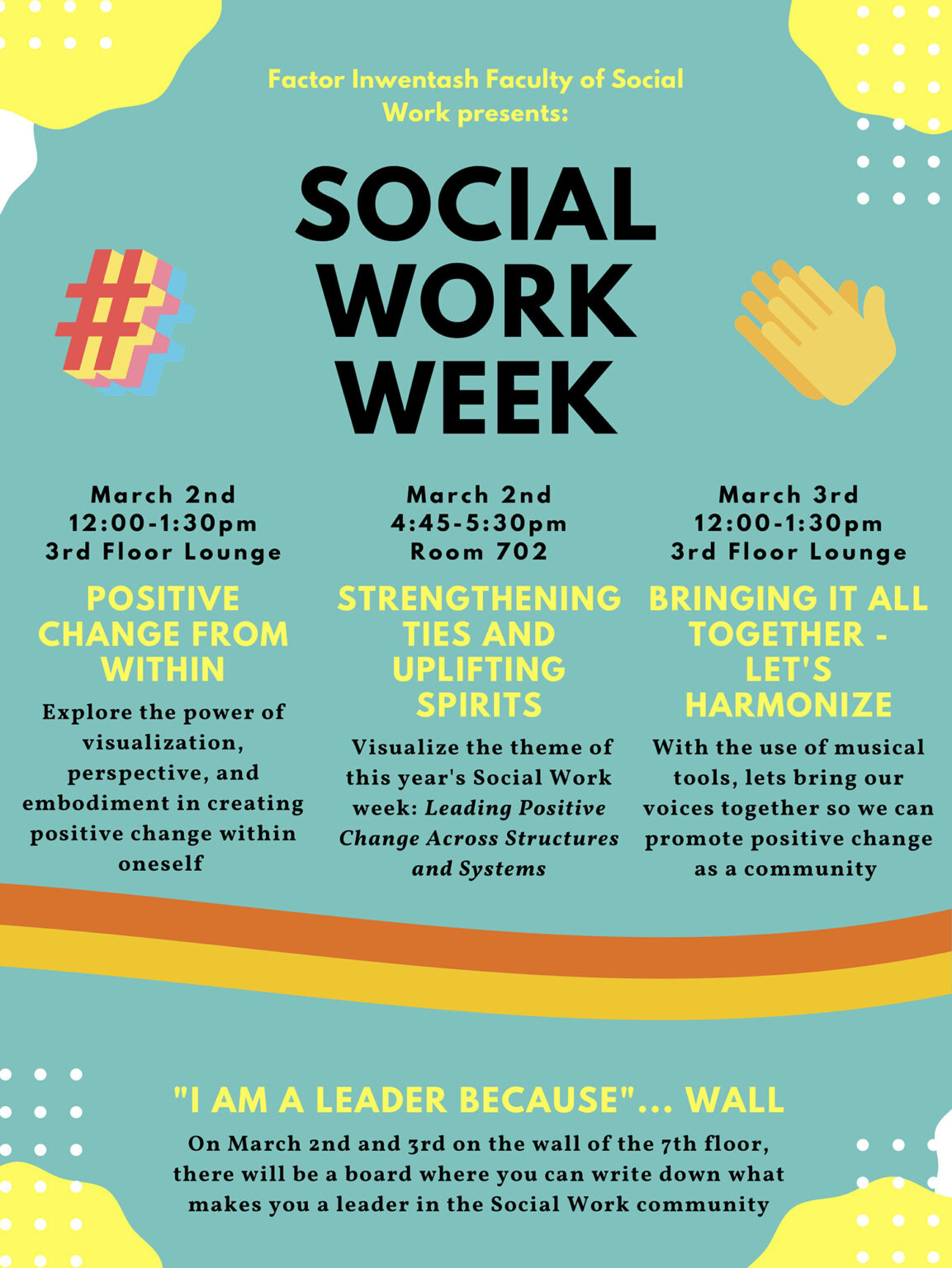Social Work Week Strengthening Ties and Uplifting Spirits — A Student