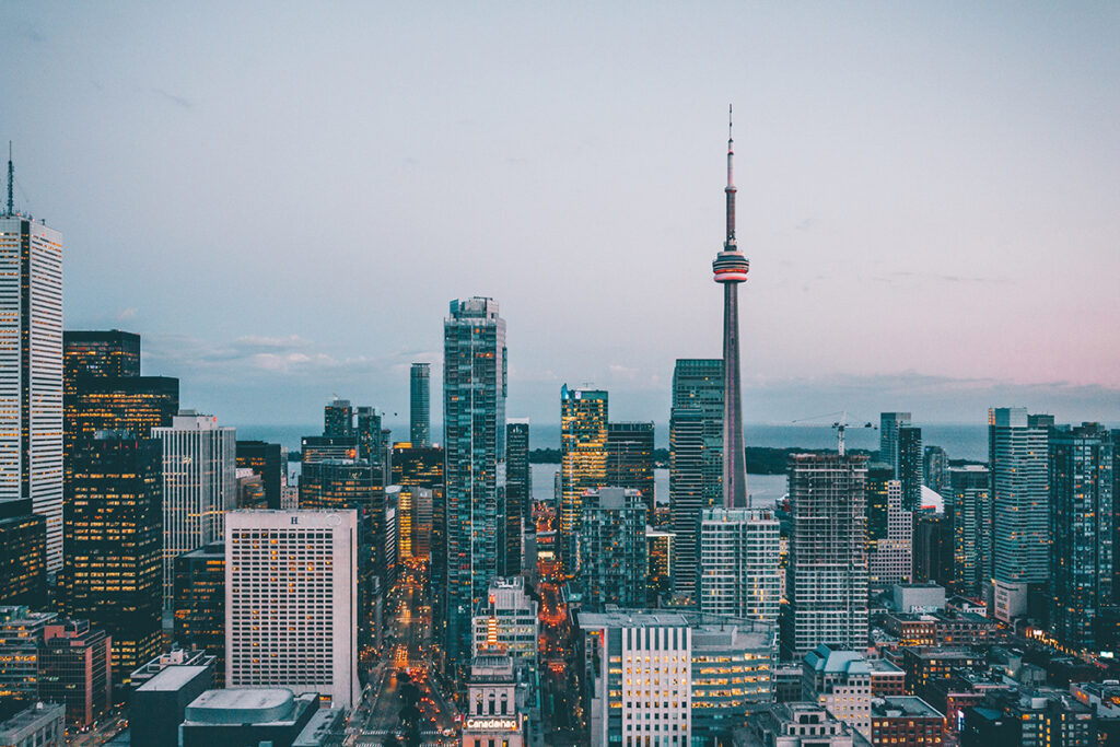 City of Toronto skyline.