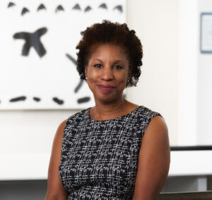 Photo of Professor Charmaine Williams in 7th floor lounge of FIFSW building, by Harry Choi