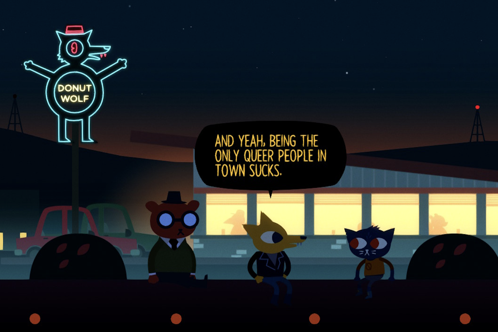 Screenshot. Night in the woods. (Secret Lab & Infinite Fall, 2017)