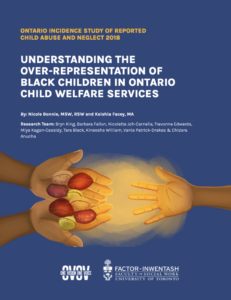 Cover of the report "Understanding the Over-Representation of Black Children in Ontario Child Welfare Services" 