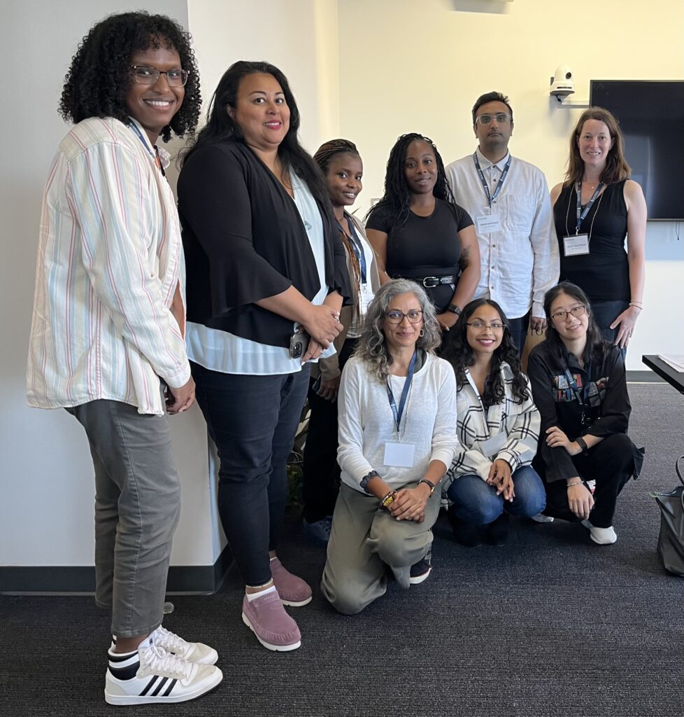 Group photo of new PhD students with Professor Rupaleem Bhuyan