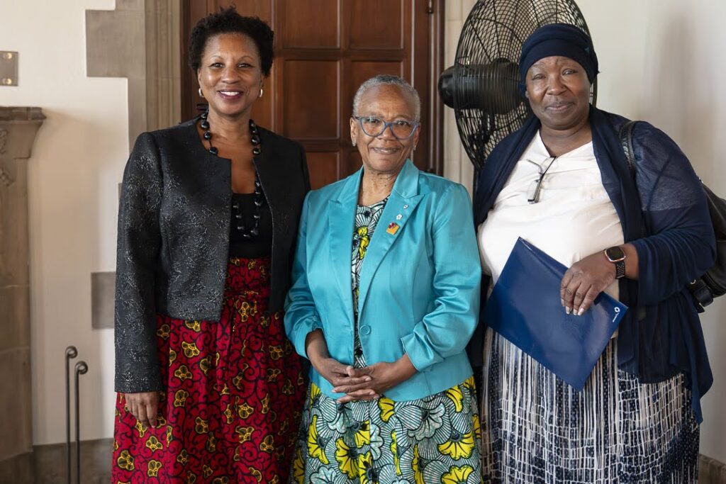 Dean Charmaine Williams, Senator Wanda Thomas Bernard, and Alumni Association President Andria Allan