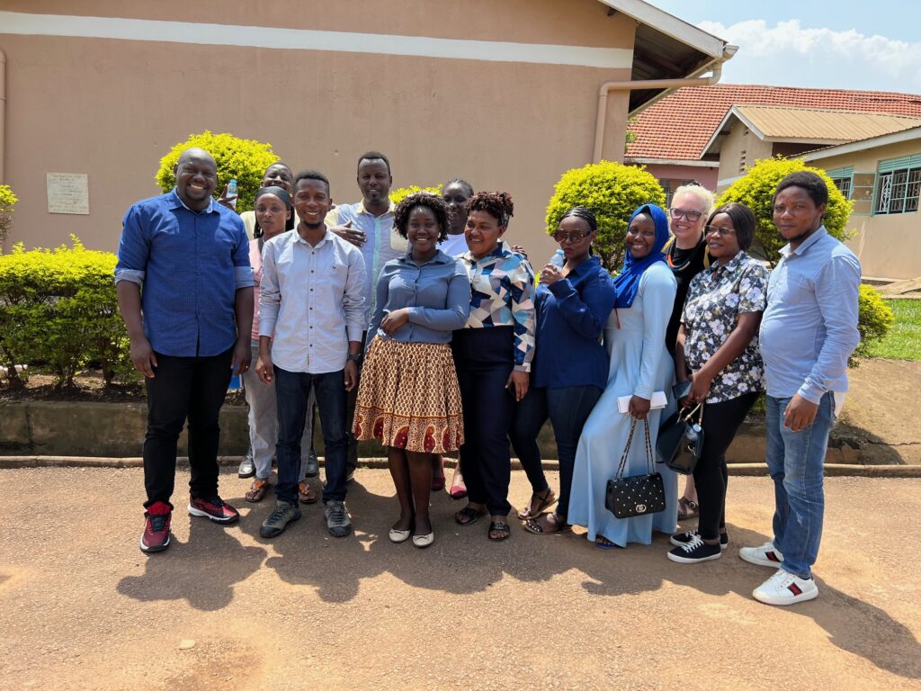 Pictured above: Trained peer health navigators who provided support to study participants in Professor Logie's HIV self-testing study with refugee adolescents in Kampala, Uganda