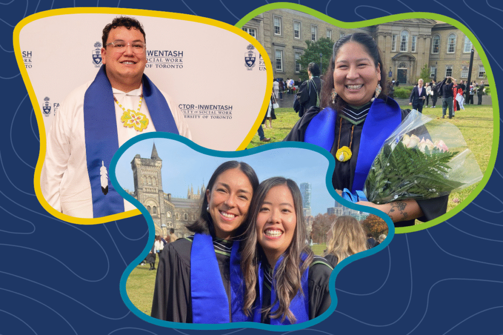 collage of three photos of graduating ITR students