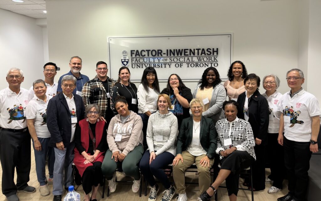 20 ITR students, instructors, Dean Charmaine Williams, and representatives from the Fu Hui Education Foundation pose for a group photo.